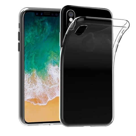 Силиконовый чехол Infinity ультратонкий для iPhone Xs Max (Прозрачный)