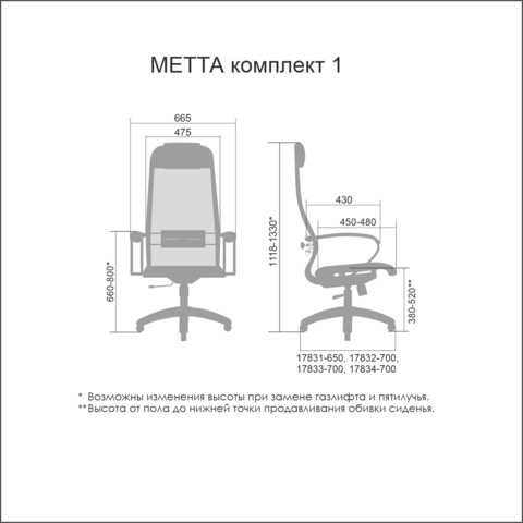 BK-1 Кресло руководителя (Метта)