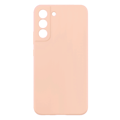 Силиконовый чехол Silicone Cover с защитой камеры для Samsung Galaxy S22 (Розовый)