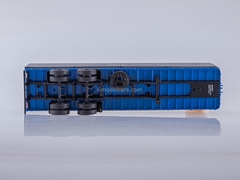 Semitrailer two-axle board MAZ-93971 blue-gray 1:43 AutoHistory