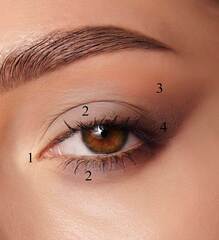 LuxVisage Тени Glam Look 4-х цветные матовые тон 4 лиловая