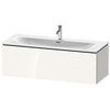 Duravit L-Cube Тумба подвесная под раковину # 234412, 1 выдвижное отделение, 400x1220x481мм, цвет White High Gloss LC613902222