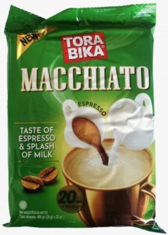 купить Кофе растворимый Tora bika Macchiato 3в1 с кофейной крошкой, 20 шт по 24 г (Тора Бика)