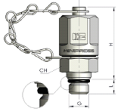 КТ 16x2 - UNF 7/16-20 o-ring металл.