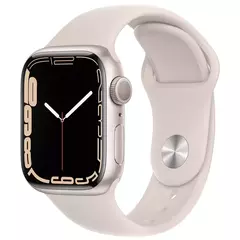 Смарт-часы Apple Watch Series 7 A2473, 41мм, MKMY3LL/A, Startlight Aluminum Case/Starlight Sport Band