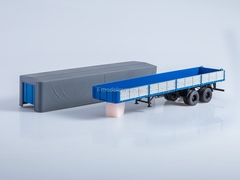 Semitrailer two-axle board MAZ-93971 blue-gray 1:43 AutoHistory