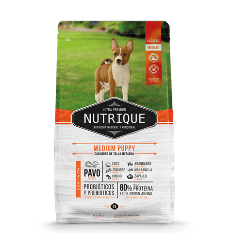 Сухой корм Vitalcan Nutrique Dog Puppy с индейкой, для щенков средних пород 1кг (Виталкан)
