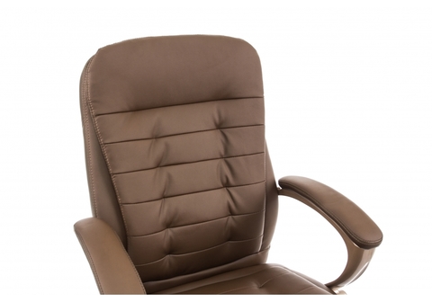 Офисное кресло для персонала и руководителя Компьютерное Palamos коричневое 67*67*100 Коричневый /Коричневый кожзам