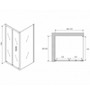 Abber Sonnenstrand AG07100B-S90B Душевой уголок, 100x90x195