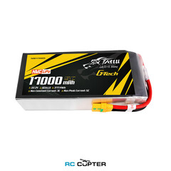 АКБ Gens Ace Tattu 17000mAh 22.2V 5C 6S1P Lipo, Semi-solid, NMC, G-Tech, XT90S-F