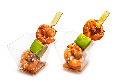 Канапе креветка с авокадо, 8шт