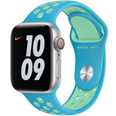 Ремешок Apple 40mm Chlorine Blue/Green Glow Nike Sport Band - Regular (MJ6H3ZM/A)