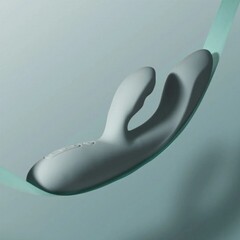 Вибратор-кролик Chika серый от SVAKOM