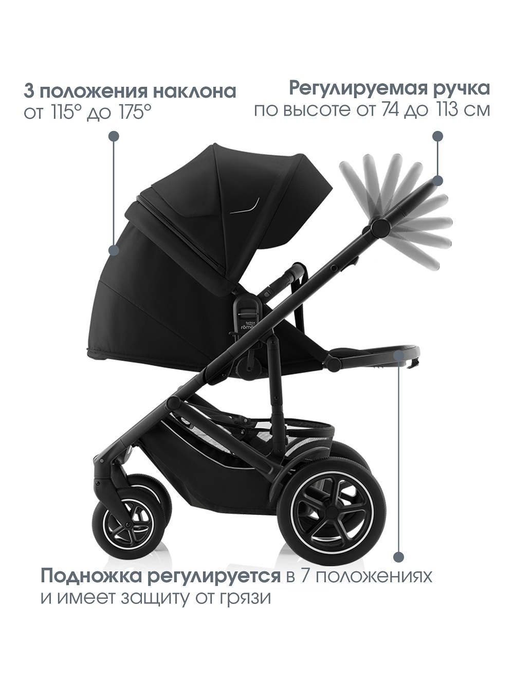 Комплект 3в1 коляска SMILE 5Z LUX|Soft Taupe + BABY-SAFE PRO Space Black