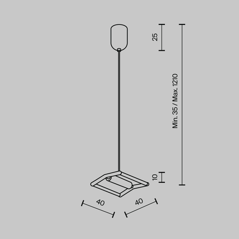 Комплектующие для текстильной подвесной системы Maytoni Accessories for system parity TRA130SW-B