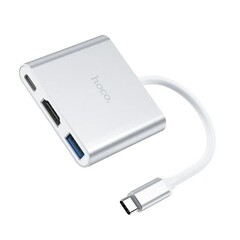 Hoco Type-C HB14 Easy use USB-C на USB3.0 HDMI/PD Адаптер