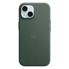 Тканевый чехол с поддержкой MagSafe Apple FineWoven Case для iPhone 15, Evergreen (Вечнозеленый)