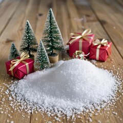 Снег искусственный 1-2 мм, белый, рассыпчатый, 45-50 гр.