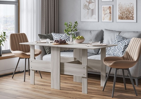 стол-книжка СТАНДАРТ ясень шимо светлый (Стендмебель)