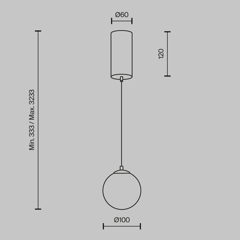 Подвесной светодиодный светильник Maytoni Yora MOD464PL-L5BSK