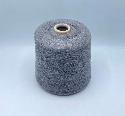 Casa del Filato(пр.Италия),art.Bobby, 1500м/100гр. 5% кашемир, 25% Меринос, 45% вискоза, 25% полиамид,цвет-Серый меланж(323/456) ,арт.36813