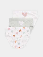набор трусы/ уп  для девочки  К 1978-3уп/дымчатый нефрит,сахар,сердечки Ал
