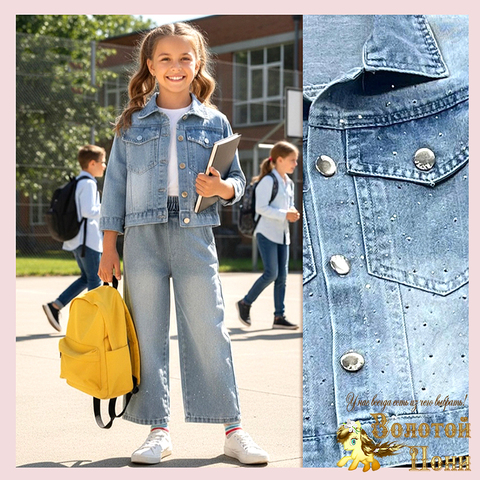 Костюм стразы девочке (5-10) 260221-S7016