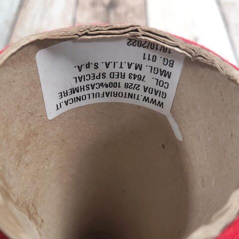 Кашемир кардный FILATURA PAPI FABIO GIADA 2/28 красный