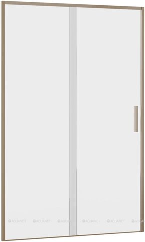 Aquanet AE65-N130-GBT AE65-N130-GBT Pleasure Evo, Дверь в нишу 1300 мм, зол.браш.никель/прозр. Easy Clean (352426)