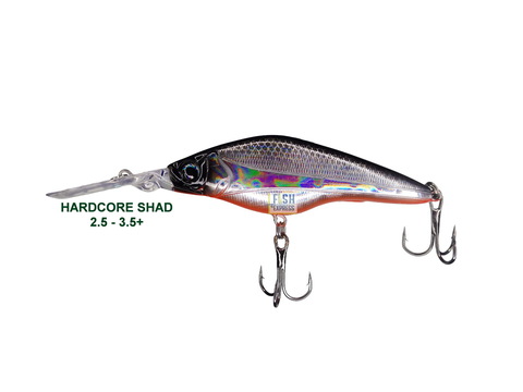 Воблер HARDCORE SHAD 75sp 10гр. 2.5 - 3.5m+ #06 (реплика)