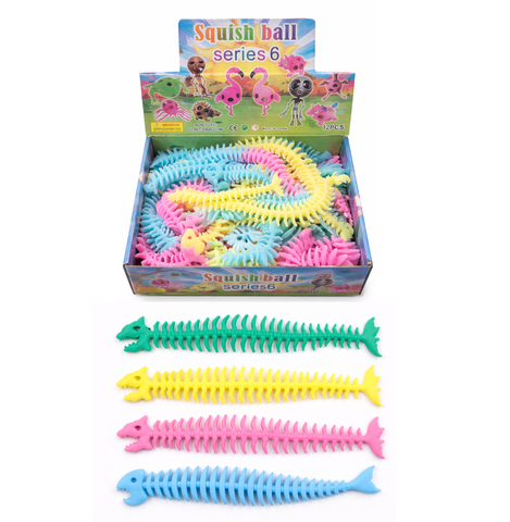 Антистрес Тянучка Скелет Дино, в уп 60шт. цена за штю