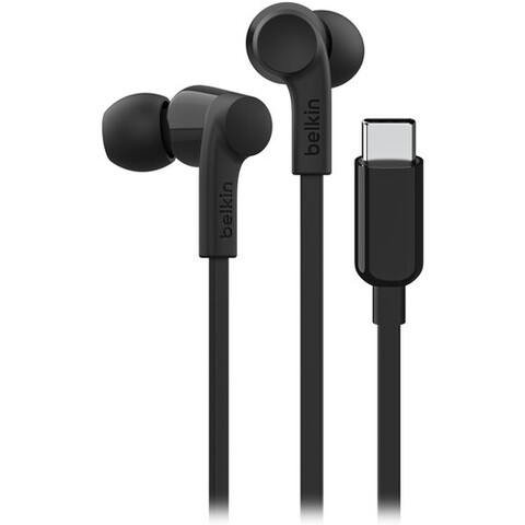 Проводные наушники Belkin SoundForm Wired USB-C with Adjustable Volume Limiter Headphones с регулируемым ограничением громкости, розовый