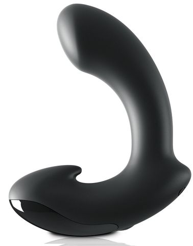 Черный вибромассажер простаты Ultimate Silicone P-Spot Massager - Pipedream Sir Richard's: CONTROL SR1061