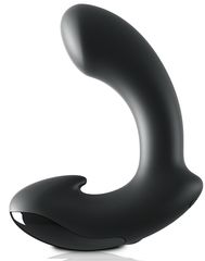 Черный вибромассажер простаты Ultimate Silicone P-Spot Massager - 