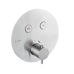 Newform X-STEEL 316 70426EX.50.050 Смеситель для душа, встраиваемый, термостатический, на 2 источника, переключение - кнопки, цвет: INOX фото