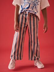 Джинсы широкие для девочки Next E85-929, Розовый, Синий