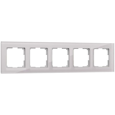 Рамка на 5 постов. Цвет Дымчатый. Werkel(Веркель). Favorit. a050898 / W0051117