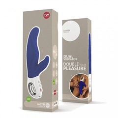 Вибратор-кролик LADY BI от Fun factory (ультрамарин)