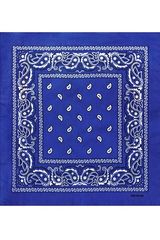 Бандана синяя пейсли огурцы