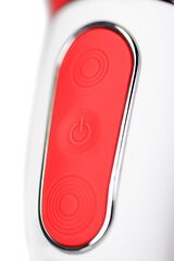 Красный вибратор Satisfyer Vibes Power Flower с лепестками - 18,8 см. - 