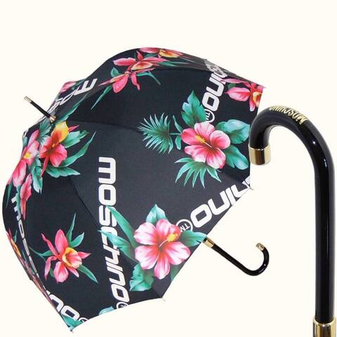 женский зонт - трость с чехлом цветы