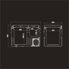 Компрессорный автохолодильник Meyvel AF-K45D (Двухкамерный, 12V/24V, 45л)