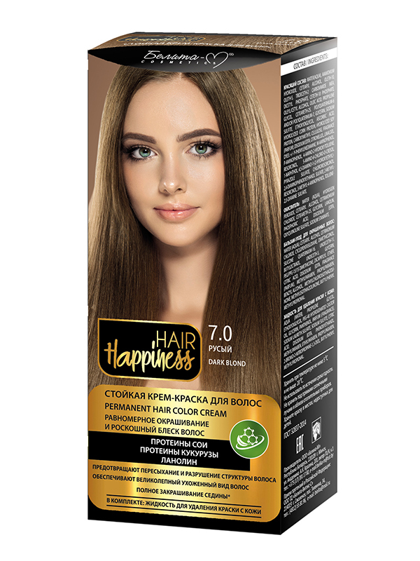 Белита М Hair Happiness Крем-краска для волос аммиачная 7 русый