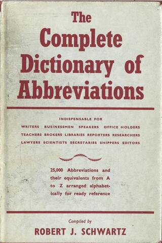 The Complete Dictionary of Abbreviations