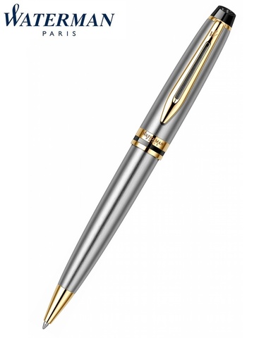 Ручка шариковая Waterman Expert  St. Steel GT (S0952000)