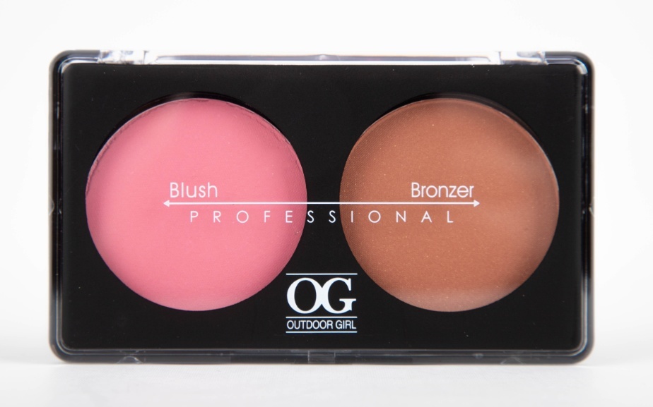 OG-Y6875 Румяна для лица шелковистые+бронзатор тон 03,Blush/Soft Lights Duo