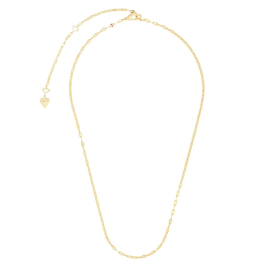 WANDERLUST Колье Hailey Gold Chain Necklace 100 pcs shiny gold rolo necklace 18 inch gold necklace chain 45cm gold rolo chain bulk 18 inch chain necklace wholesale