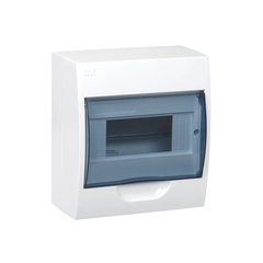 Щиток распределительный встраиваемый IEK Krepta 3 ЩРВ-П-8 MKP12-V, 8 модулей, пластиковый, белый