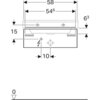 Шкафчик для раковины Geberit Xeno², с одним выдвижным ящиком: B=58см, H=22см, T=46.2см, Серый / Меламин, древесная структура