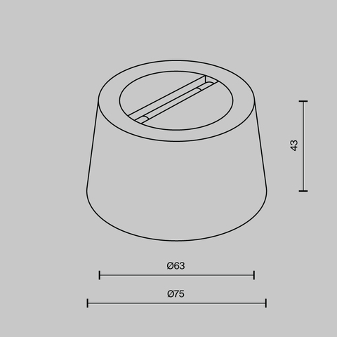 Комплектующие для текстильной подвесной системы Maytoni Accessories for system parity TRA130CRDuo-B